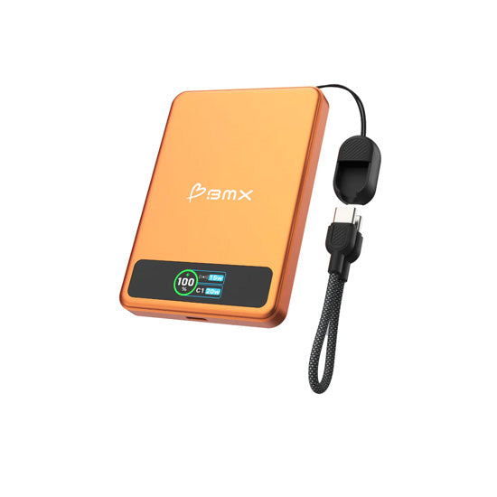 SolidSafe™ 5000mAh Solid-State Magnetic Power Bank Orange