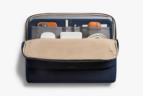 14" Laptop Caddy Navy Computer Sleeve