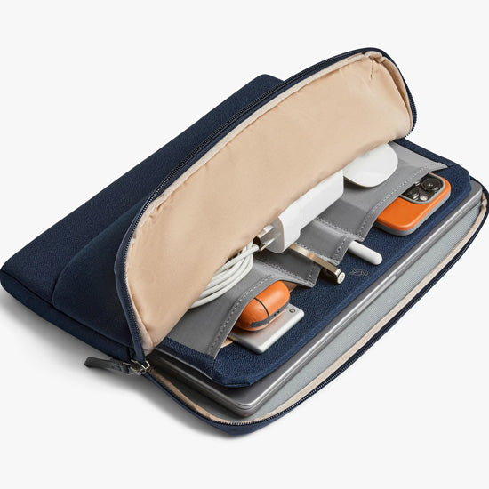14" Laptop Caddy Navy Computer Sleeve