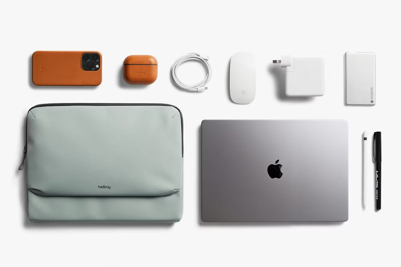 16" Laptop Caddy Eucalyptus Computer Sleeve