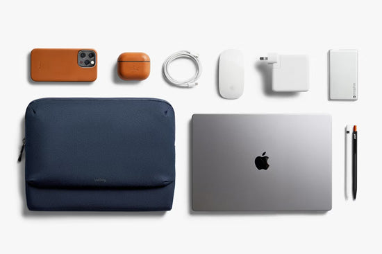 16" Laptop Caddy Navy Computer Sleeve