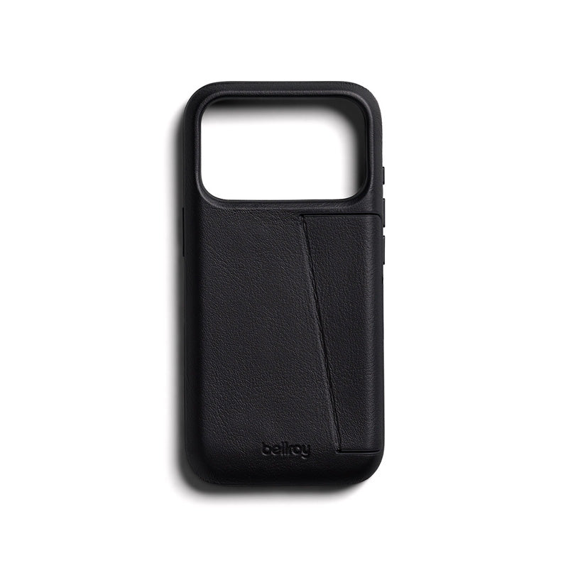 Premium 3 Card Leather Phone Case iPhone 18 Pro / 17 Pro Black