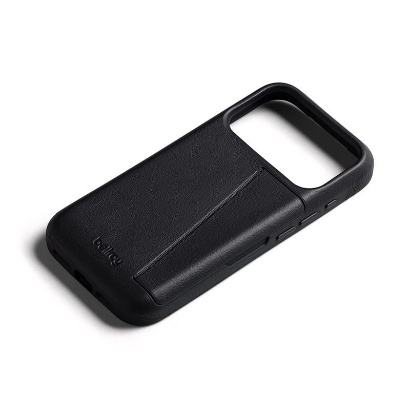 Premium 3 Card Leather Phone Case iPhone 18 Pro / 17 Pro Black