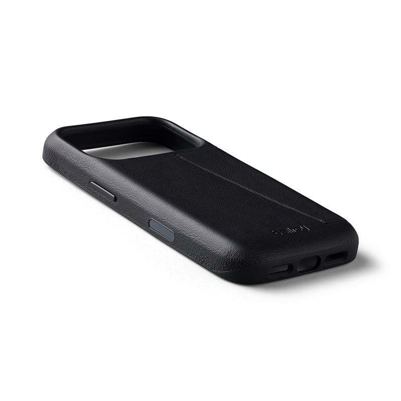 Premium 3 Card Leather Phone Case iPhone 18 Pro / 17 Pro Black