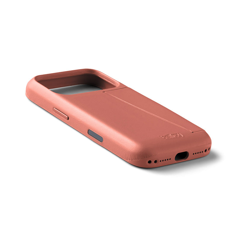 Premium 3 Card Leather Phone Case iPhone 18 Pro Canyon