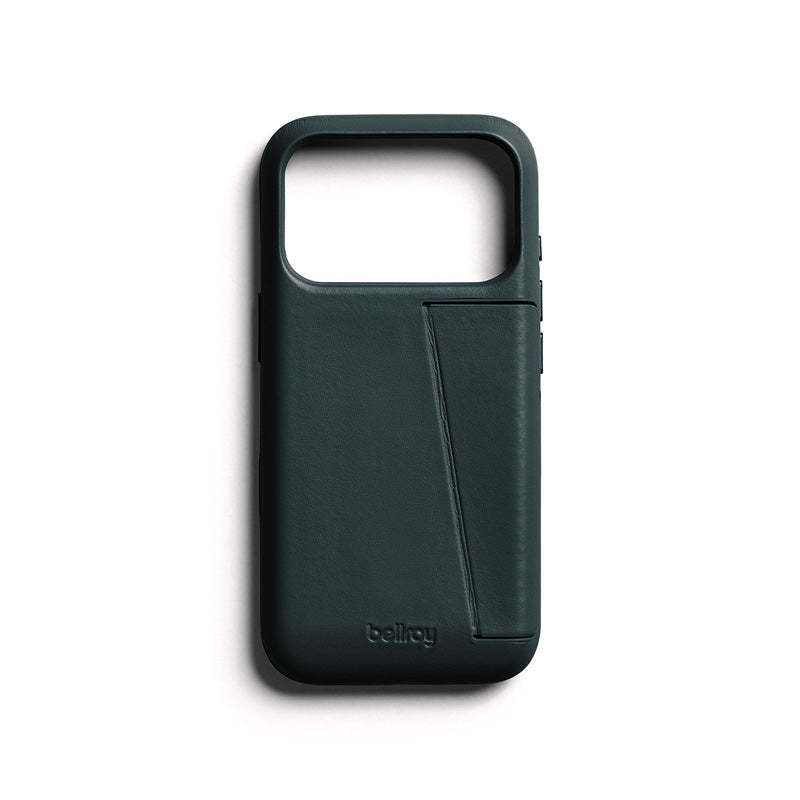 Premium 3 Card Leather Phone Case iPhone 18 Pro Deep Ocean