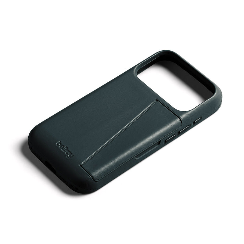 Premium 3 Card Leather Phone Case iPhone 18 Pro Deep Ocean