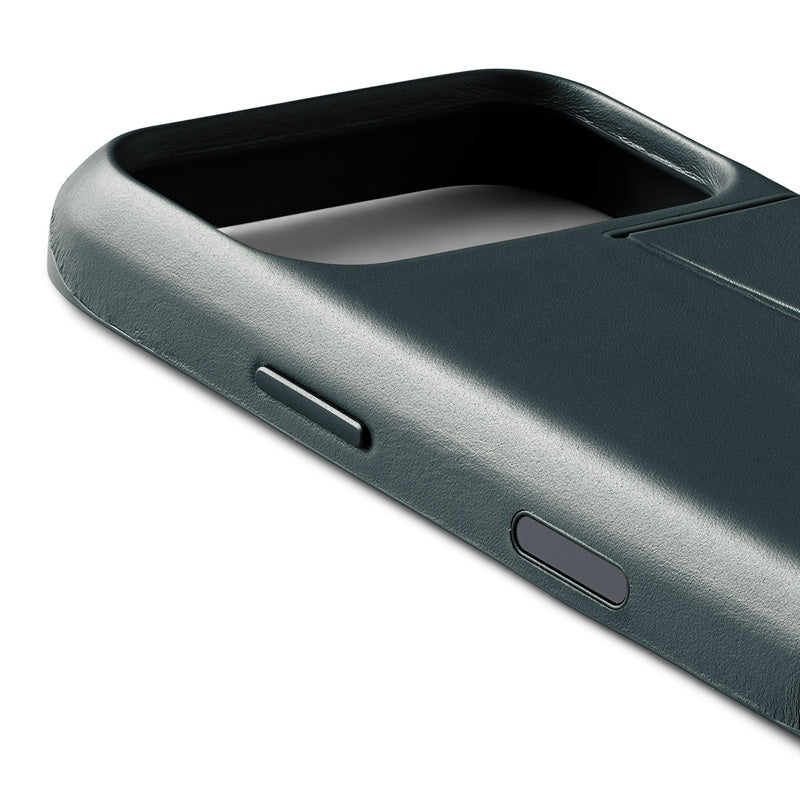 Premium 3 Card Leather Phone Case iPhone 18 Pro Deep Ocean