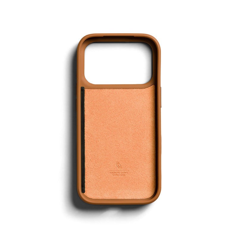 Premium 3 Card Leather Phone Case iPhone 18 Pro Tan