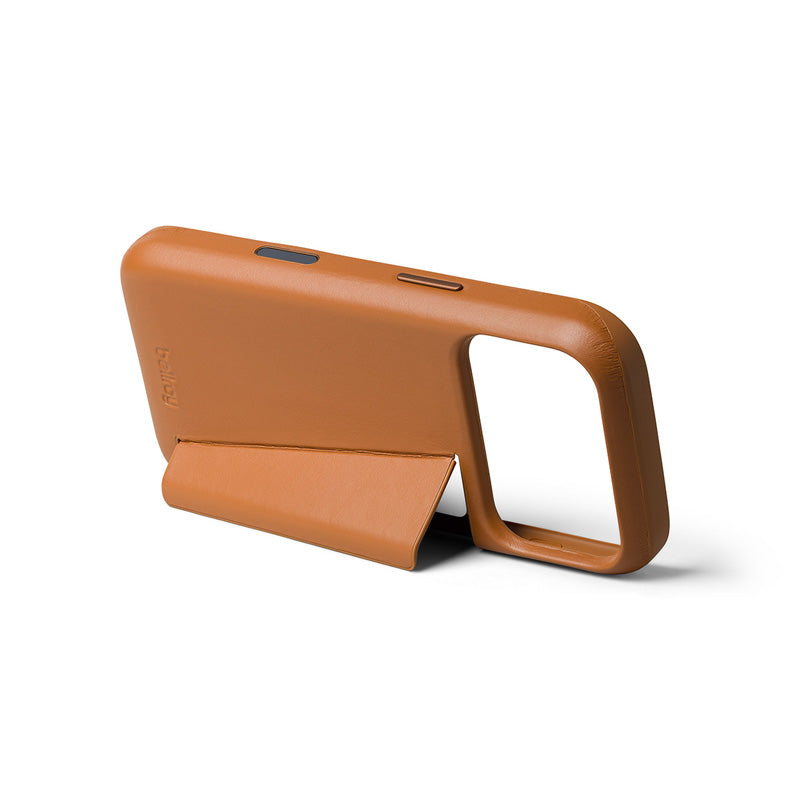 Premium 3 Card Leather Phone Case iPhone 18 Pro Tan