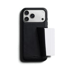 Premium 3 Card Leather Case iPhone 18 Pro Max Black