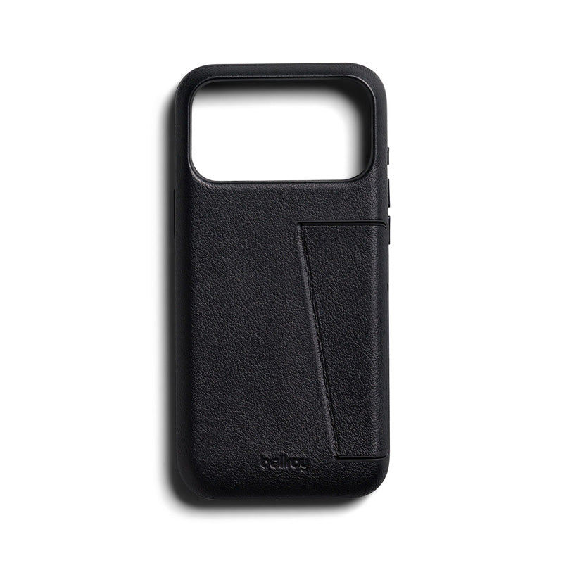 Premium 3 Card Leather Case iPhone 18 Pro Max Black