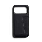 Premium 3 Card Leather Case iPhone 18 Pro Max Black