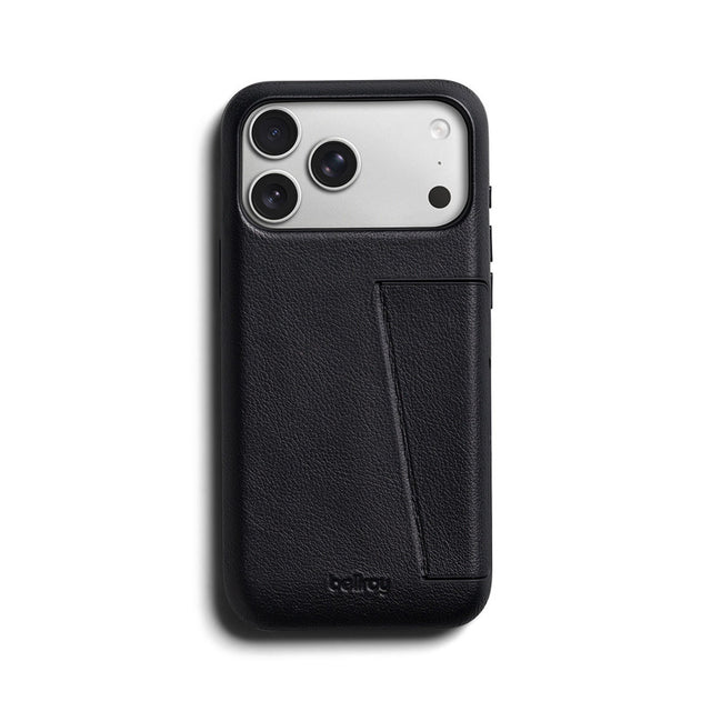 Premium 3 Card Leather Case iPhone 18 Pro Max / 17 Pro Max Black