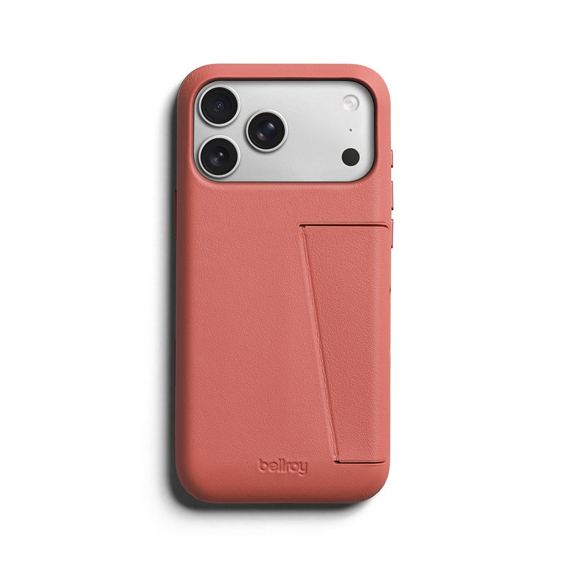 Premium 3 Card Leather Case iPhone 18 Pro Max Canyon