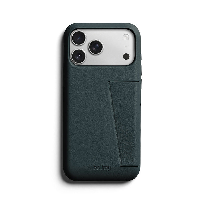 Premium 3 Card Leather Case iPhone 18 Pro Max / 17 Pro Max Deep Ocean