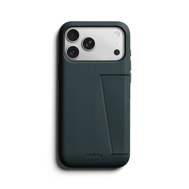 Premium 3 Card Leather Case iPhone 18 Pro Max / 17 Pro Max Deep Ocean