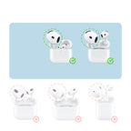 Waterproof Case with Carabiner for AirPods 4 Blue