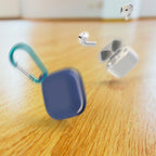 Waterproof Case with Carabiner for AirPods 4 Blue