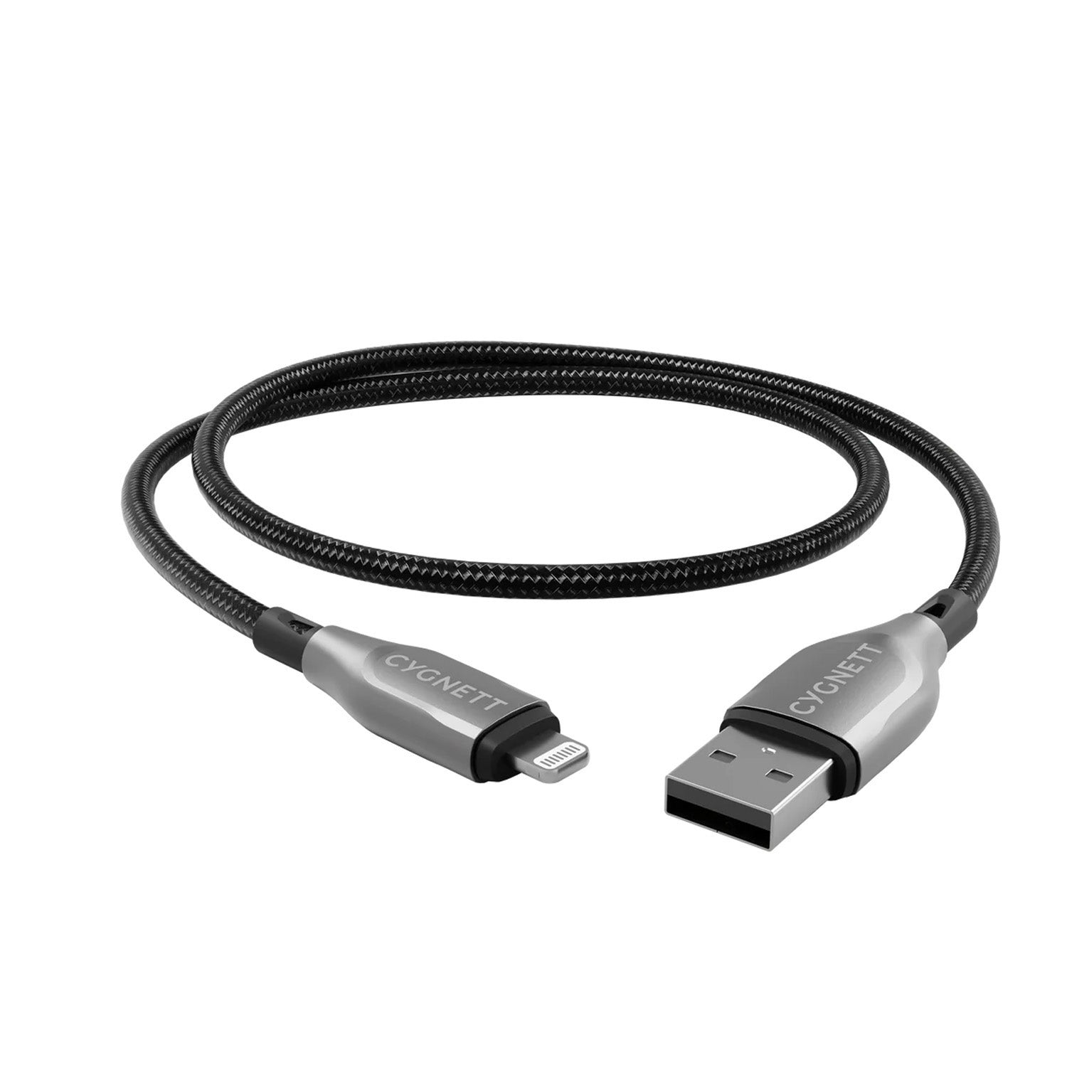 Armoured Cable Lightning to USB-A (1m) Black
