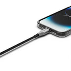 Armoured Lightning to USB-A cable (1m) Black