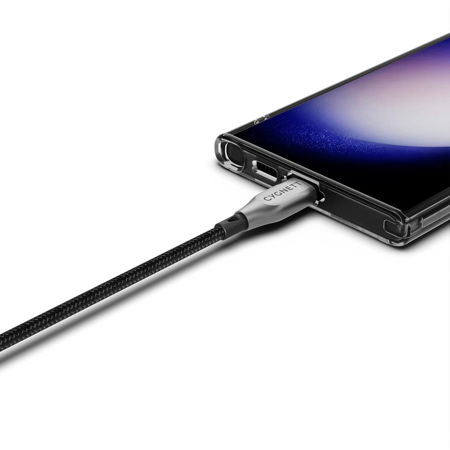 Armoured USB-C toUSB-A cable (1m) Black