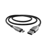 Armoured USB-C to USB-A cable (2m) Black