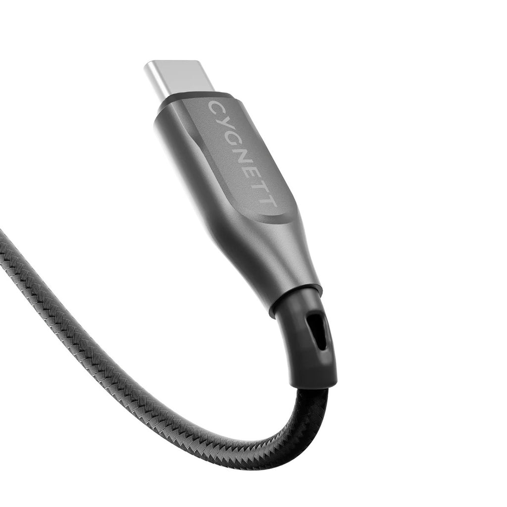 Armoured USB-C to USB-A cable (2m) Black