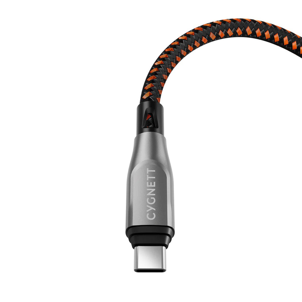 Armoured P240W USB 4.0 USB-C to USB-C cable (1m) Black/Orange