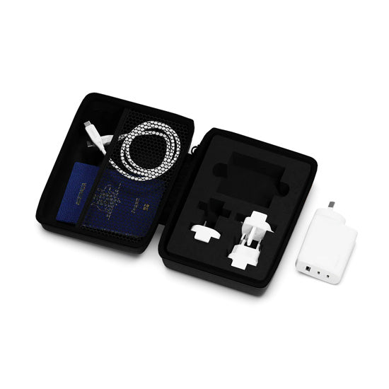 GaN PowerMaxx 67W travel charger White