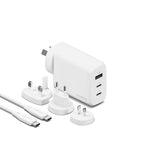 GaN PowerMaxx 67W travel charger White