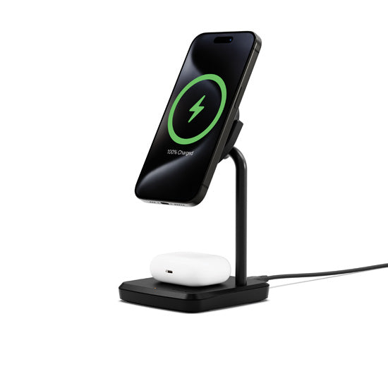 Qi2 2-in-1 Charger CHARGEBASE Black