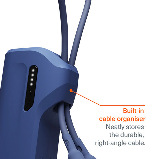 Thumboost Power Bank 5,000mAh + USB-C Cable Combo Bleu