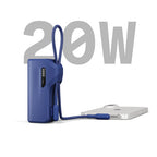 Thumboost Power Bank 5,000mAh + USB-C Cable Combo Bleu