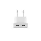 Dual USB-C GaN SLIM Wall Charger 30W White