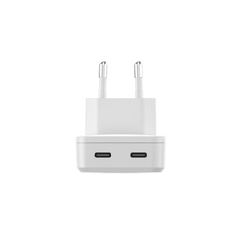 Dual USB-C GaN SLIM Wall Charger 45W White