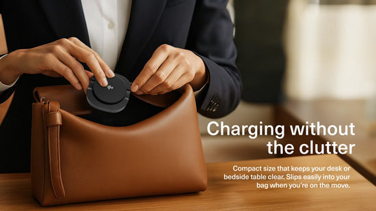 ChargeBase Qi2 Foldable Magnetic Wireless Charger Black