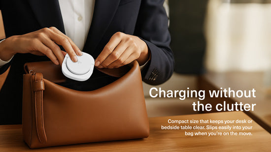 ChargeBase Qi2 Foldable Magnetic Wireless Charger White