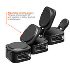 MagStand 3-in-1 Foldable Wireless Charger with Retractable Cable Noir