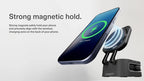 MagStand 3-in-1 Foldable Wireless Charger with Retractable Cable Noir