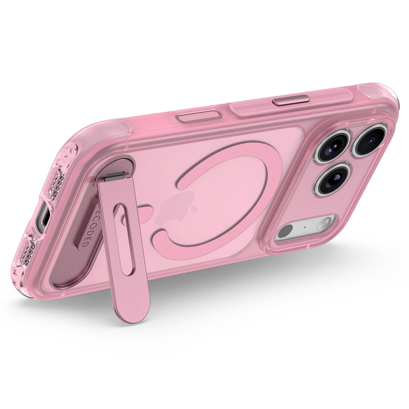 Antimicrobial Hybrid MagSafe Case iPhone 18 Pro Max Clear Pink