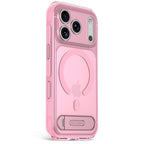 Antimicrobial Hybrid MagSafe Case iPhone 18 Pro Max Clear Pink