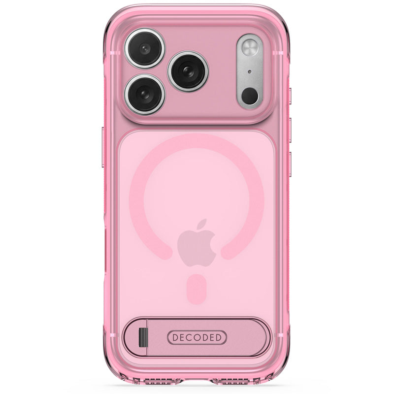 Antimicrobial Hybrid MagSafe Case iPhone 18 Pro Max Clear Pink