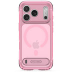 Antimicrobial Hybrid MagSafe Case iPhone 18 Pro Max Clear Pink