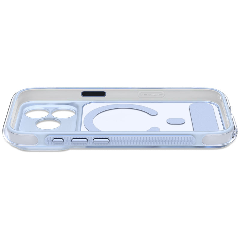 Antimicrobial Hybrid MagSafe Case iPhone 18 Pro Max Clear Navy