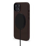 Leather Case MagSafe for iPhone 14 Plus Chocolate