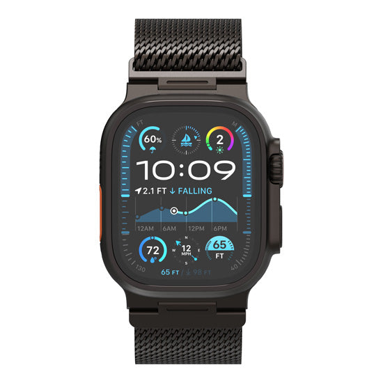 Milan Traction Loop Apple Watch Ultra Black