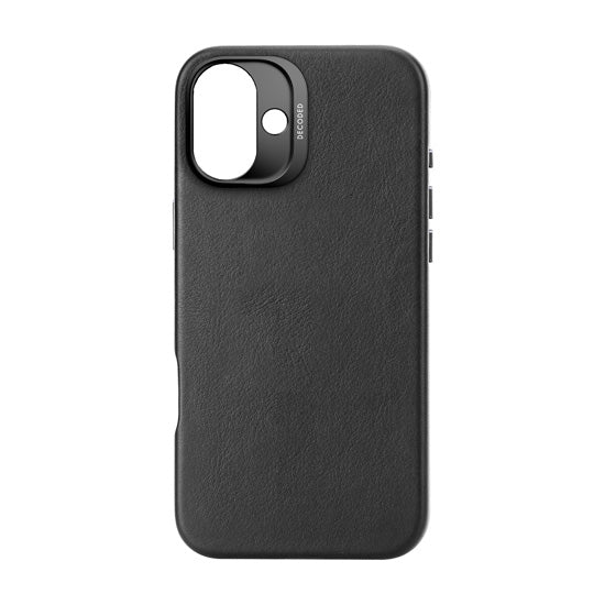 Leather case iPhone 16 Plus Black