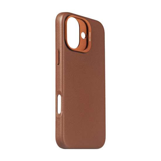 Leather case iPhone 16 Plus Tan