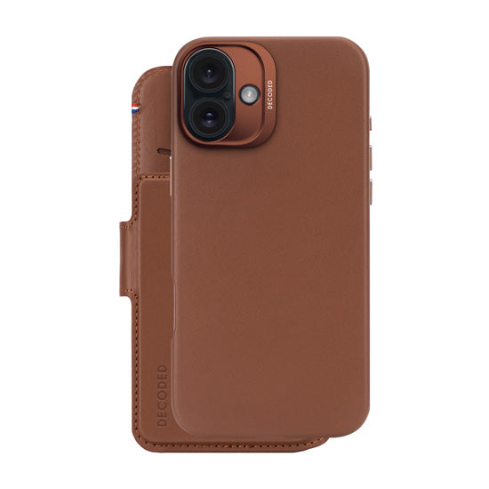 MagSafe detachable folio iPhone 16 Plus Tan